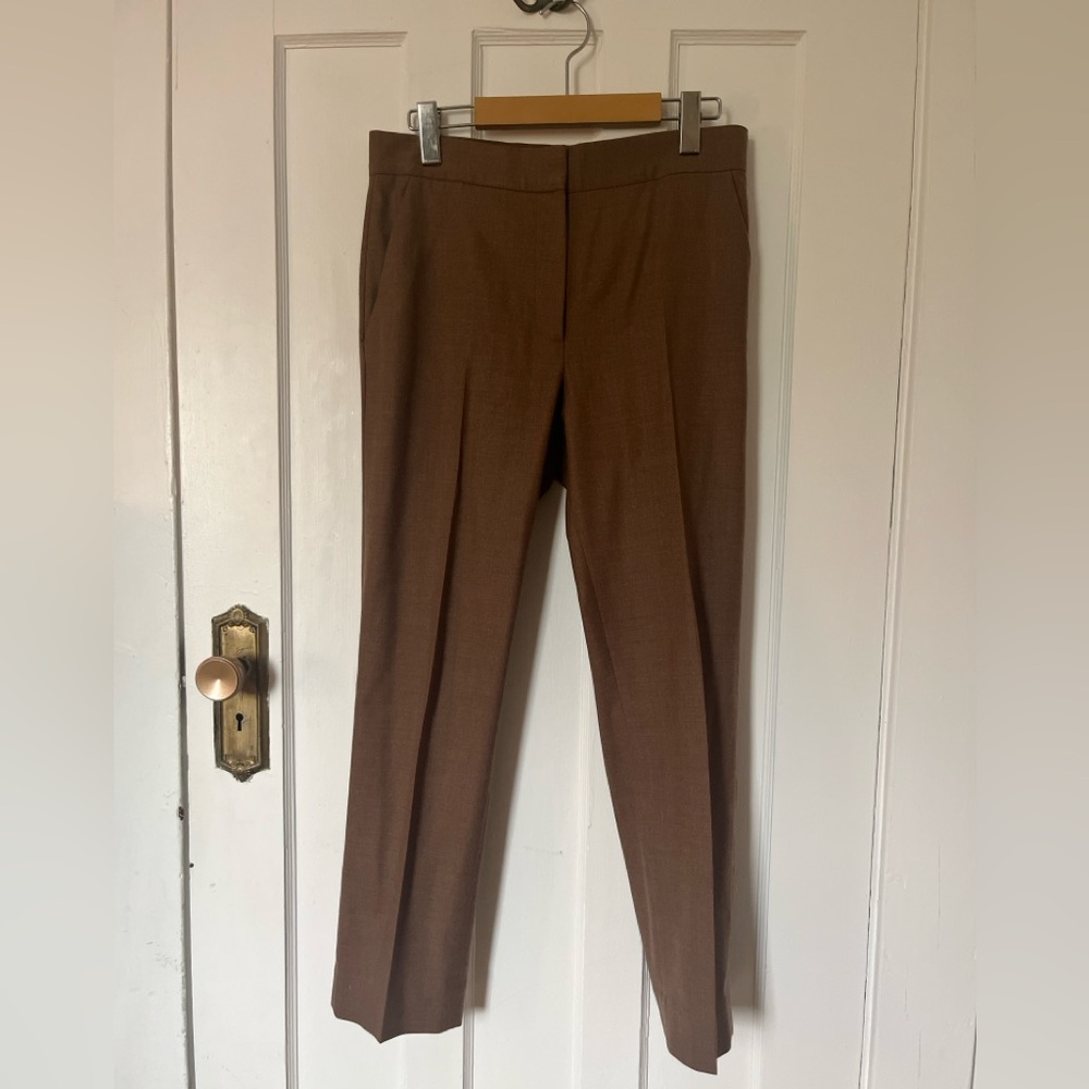 COS Walnut Brown wool trousers